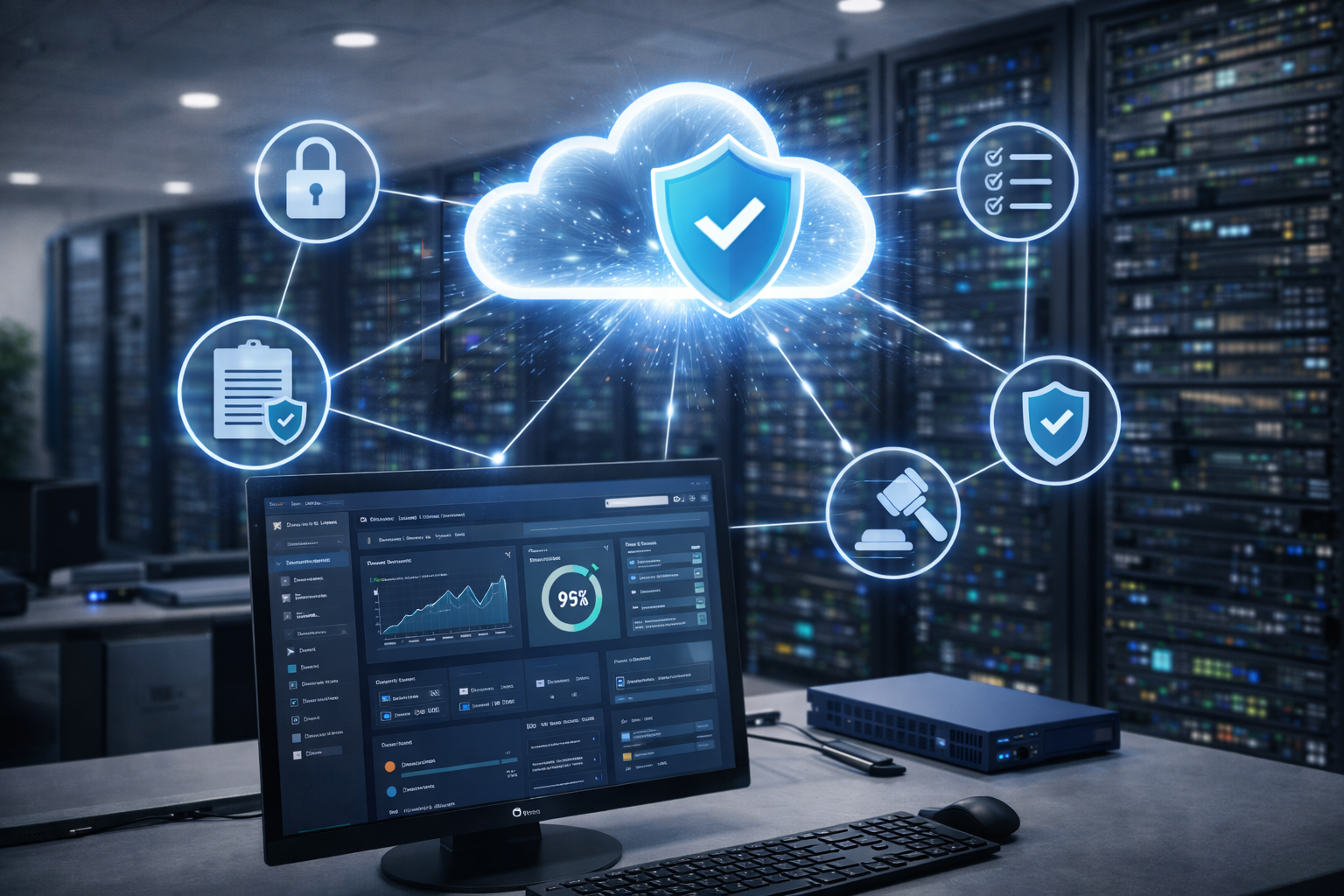 ضوابط أمن سحابي وأطر امتثال لحماية البيانات